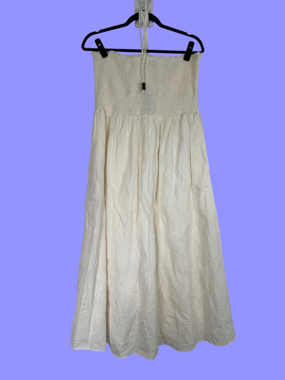 Madewell x Warm Dress Smocked Textured Floral Maxi NEW